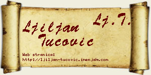 Ljiljan Tucović vizit kartica
